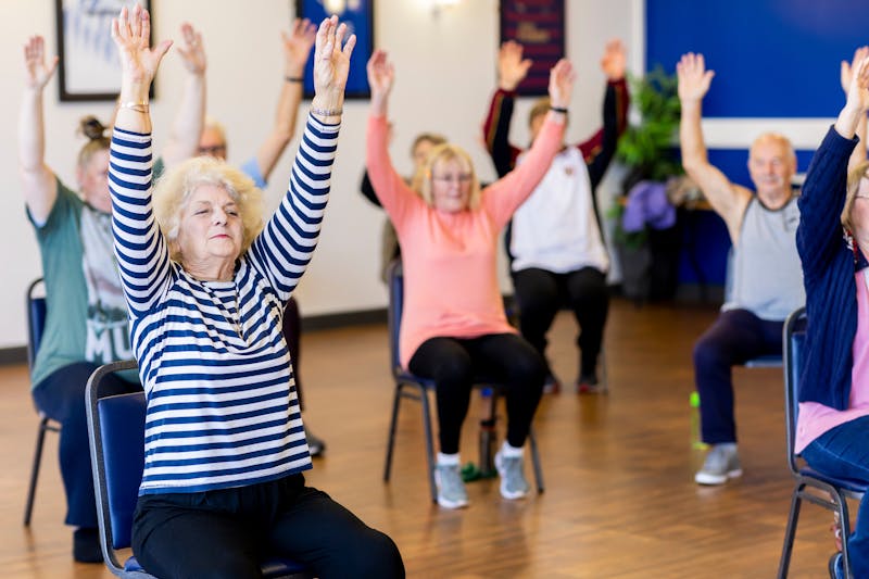 Senior living apartments based on income offer group exercise activities that support health and daily comfort