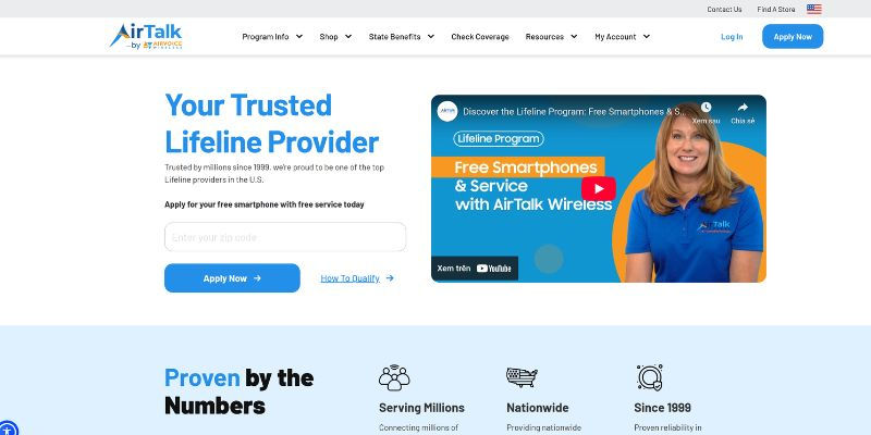 Safety apply through Lifeline approved-provider AirTak Wireless